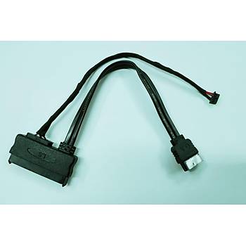 7+15 Pin Power+Data to Sata Data+5 Pin Power Kablo