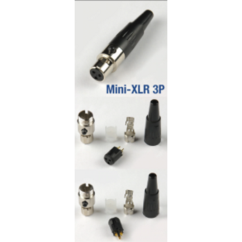 3 Pin Mini XLR Dii Konnektr