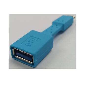USB Type-C Yass OTG Kablo - Mavi