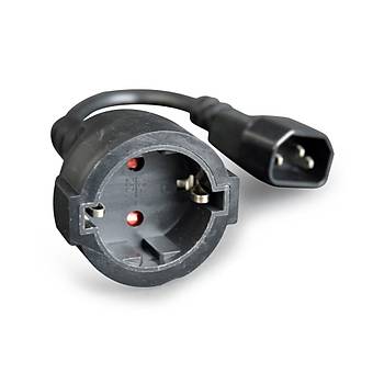 C14 Power Erkek to Schuko Dii UPS Priz evirici 1.5 Metre