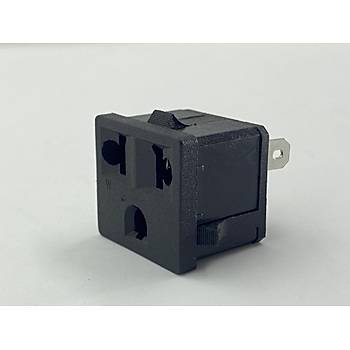 28x26 mm Trk & Amerika Dii Elektrik Prizi