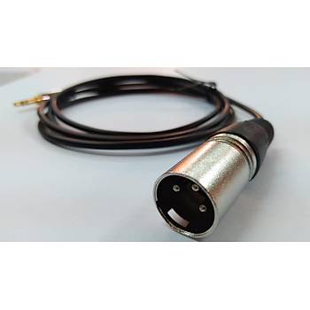 3.5 mm Stereo to XLR Erkek Kablo 1.5 Metre