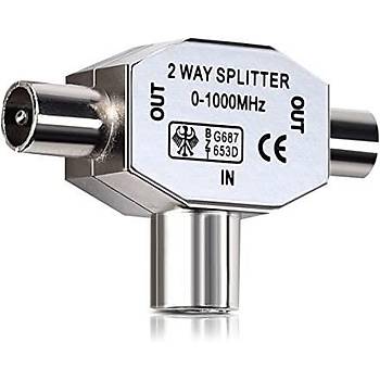 1000 Mhz. 2'li Anten Splitter - 10 Adet