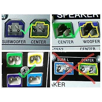 Sony ve Samsung DVD/BlueRay/Ev Sinema Sistemi Siyah Hoparlr Kablosu 8 Metre