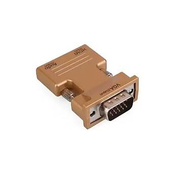 HDMI to VGA Kablosuz Ses kl evirici Aparat