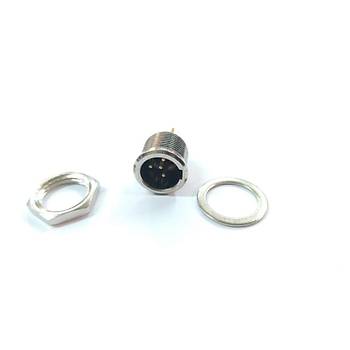 4 Pin Mini XLR ase Tipi Erkek Konnektr