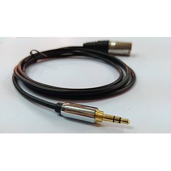 3.5 mm Stereo to XLR Erkek Kablo 1.5 Metre