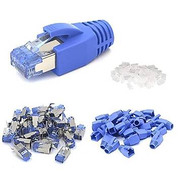 Cat. 7 RJ45 K�l�f - Mavi