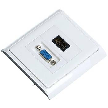 VGA+HDMI S�va �st� Duvar Prizi