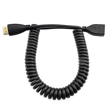 nce Yksek Hzl HDMI Sarmal Spiral Uzatma Kablo 4K * 2K