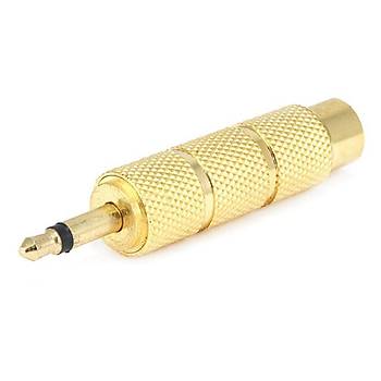 3.5 mm Mono Erkek - 6.3 mm Dii evirici Gold Aparat