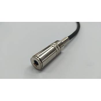 3 Pin Mini XLR Erkek - 3.5 mm Stereo Dii Kaliteli evirici