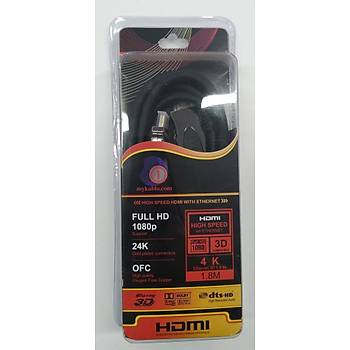 HDMI V1.4 Kaliteli Metal Ulu Kablo 1.8 Metre