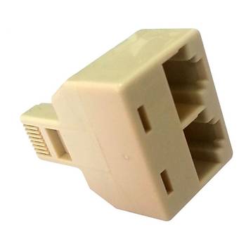 RJ45 1 Erkek to 2 Dii Pasif oklayc Aparat