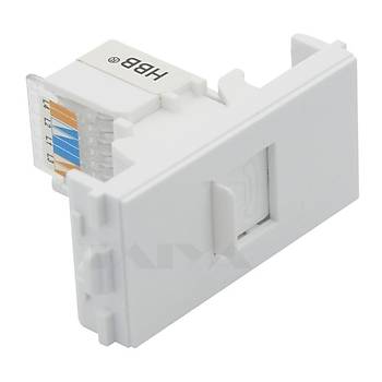 22.5x45 RJ11 Telefon Keystone Priz Modl