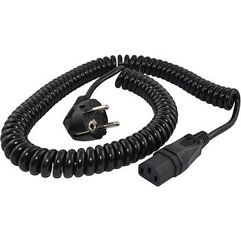 3x0.75 mm Helezon C13 Power Kablosu - 2 Metre