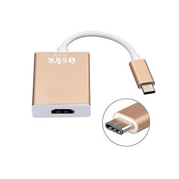 USB Type-C Erkek Giri� - HDMI Di�i ��k�� �evirici Kablo