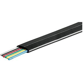 Yass Siyah 6'l Telefon Kablosu - 1 Metre