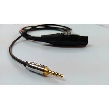 3.5 mm Stereo - XLR Dii Kamera Mikrofon Kablosu 3 Metre Kaliteli