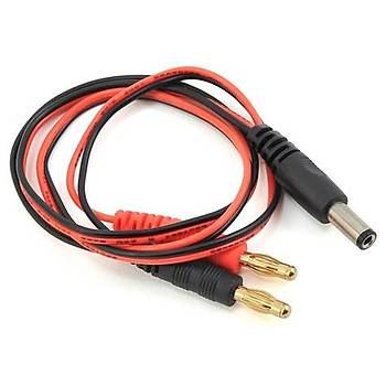 Kaliteli Banana Erkek to 5.5 mm DC Erkek Jack Kablo