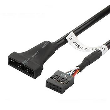 USB 2.0 Dii to USB 3.0 Erkek Anakart USB evirici