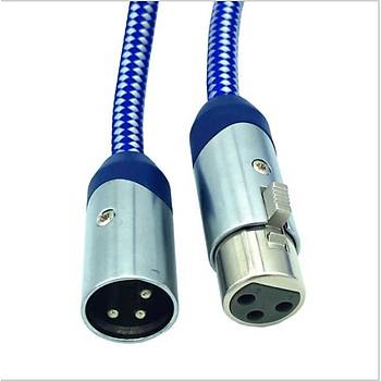 XLR Erkek - Dii Balansl Kaliteli rgl Kablo - 3 Metre