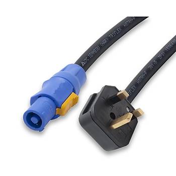 PowerCon Erkek - ngiliz Elektrik Fii Erkek Kaliteli Kablo 1.5 Metre