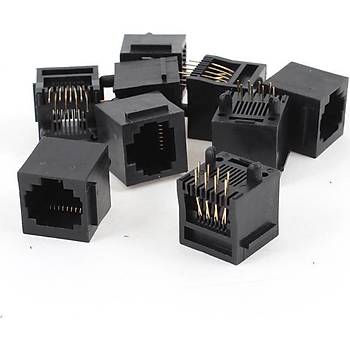 RJ45 Dii Kart Tipi 180 Derece Dik Soket