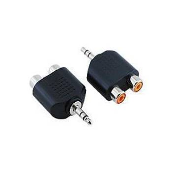 Stereo 3.5 mm Erkek - 2x RCA Di�i �evirici Aparat (�ift)