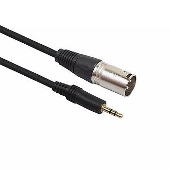 3 Pin XLR Erkek to 3.5 mm Stereo Erkek Kablo 3 Metre