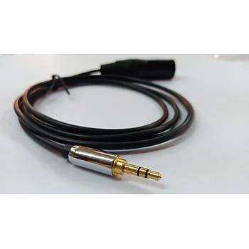 3.5 mm Stereo to XLR Erkek Kaliteli Kablo 1.5 Metre
