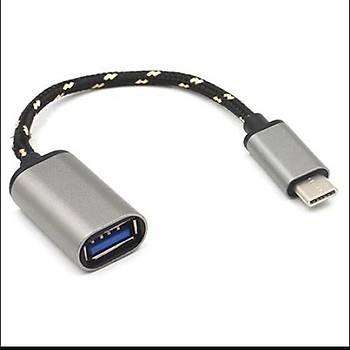 USB 3.1 Type-C rgl OTG Kablo 20 cm