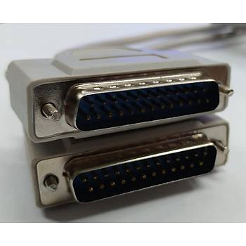 25 Pin Paralel Erkek - Erkek Kablo - 2.60 Metre
