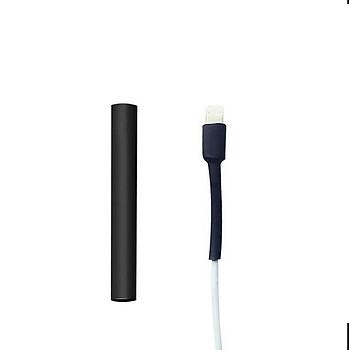 Is� ile 2/1 Daralan Makaron 6.4 mm - Siyah