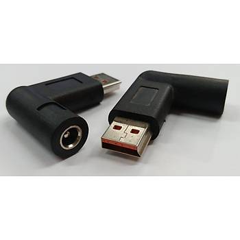 5.5x2.5 mm Di�i - YOGA3 Erkek DC U� �evirici 90 Derece