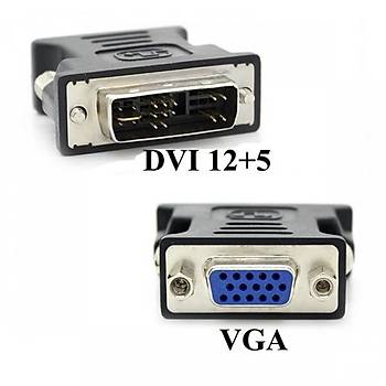 12+5 DVI Erkek to VGA Dii evirici Aparat