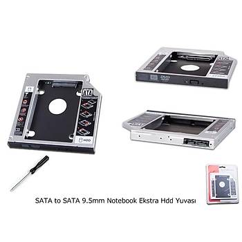 9.5mm Notebook Ekstra SATA HDD Yuvas
