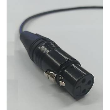 3.5 mm 90 Derece TRRS Stereo to XLR Dii Kaliteli Kablo 5 Metre