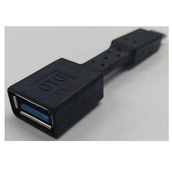 USB Type-C Yass OTG Kablo - Siyah