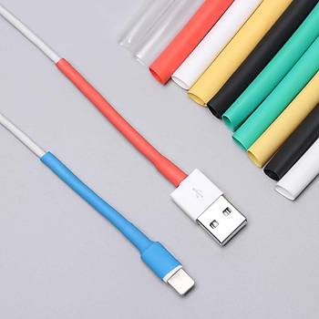 IPhone arj Kablosu Koruyucu Makaron 12 Adet 6 cm
