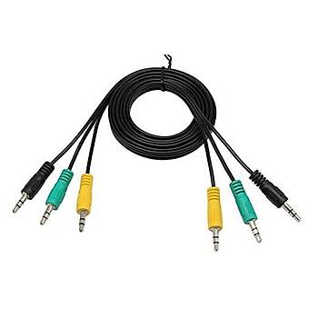 3'l 3.5 mm Stereo 5.1 Ses Sistemi Kablosu - 1.5 Metre