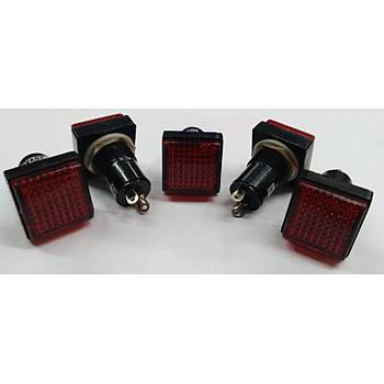 19 mm 220V K�rm�z� LED Sinyal Lambas� - 5 Adet