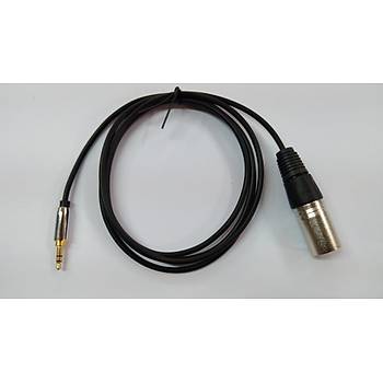 3.5 mm Stereo to XLR Erkek Kablo 1.5 Metre