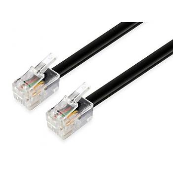 Yass Siyah 2 Pin Telefon Kablosu 40 Metre