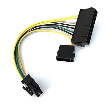 DELL Optiplex ATX Power evirici Kablo 8 Pin to 24 Pin+Molex