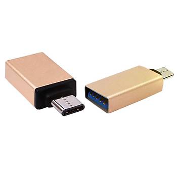 USB 3.1 Type-C OTG �evirici Metal Aparat