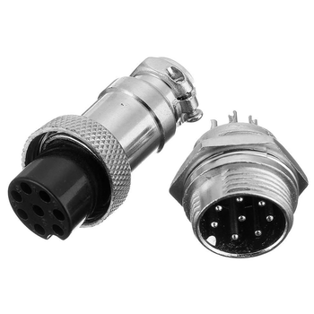 M16 8 Pin Konnektr Erkek+Dii