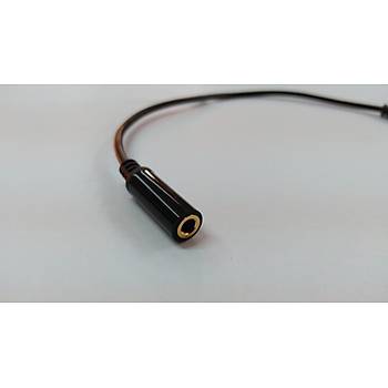 3.5 mm Stereo 4 Bo�umlu (TRRS) Uzatma Kablosu 20 cm