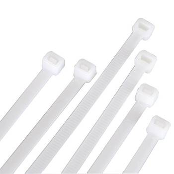 Plastik Beyaz Kablo Ba�� - 300x4.8 mm (30cm) - 100 Adet