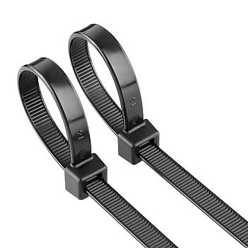Plastik Siyah Kablo Ba - 370x7.6 mm (37cm) - 100 Adet